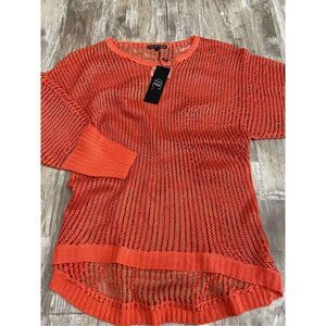 Dolce Cabo Coral Knit Shirt Sz S